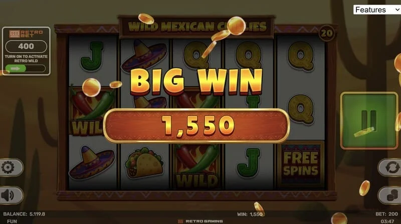 Wild Mexican Chillies - malaking panalo sa Free Spins